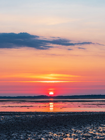 Sonnenaufgang im Wattenmeer auf der Insel Amrum/12772318