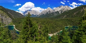 Panorama Zugspitzblick mit Blindsee/12795609