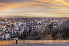 BERGAMO Citta Bassa zum Sonnenuntergang/12805548