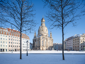 Dresdner Frauenkirche im Winter/12811932