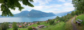 Aussichtsbank oberhalb Krattigen Thunersee/12818291