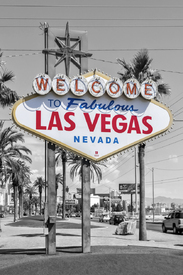 LAS VEGAS Schild - colorkey/12819542