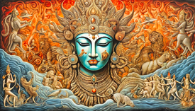 Durga Göttin der Vollkommenheit KI/12825965