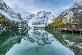 Stiller Bergsee in den Dolomiten/12834016