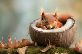 Ein Bett in der Kokosnuss KI/12844392