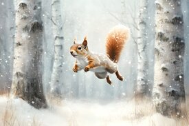 Springendes Eichhörnchen KI/12871428