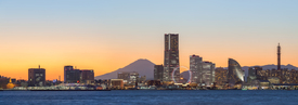 Yokohama Skyline mit Berg Fuji/12885086