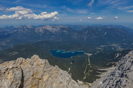 Blick auf den Eibsee von der Zugspitze/12885206