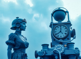 Blue Steampunk KI/12899096