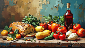 Mediterrane Gemüsetafel KI/12904104