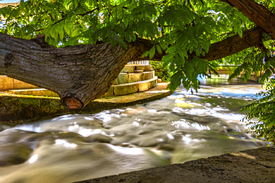 Der Fluss Blau durch Ulm/12904114