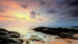 Abenddämmerung am  Meer/12904259