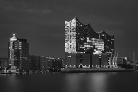 Hamburg - Elbphilharmonie Schwarz-Weiß /12904307