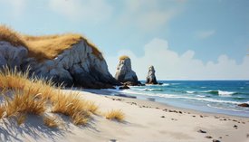 Küstenlandschaft KI/12914911