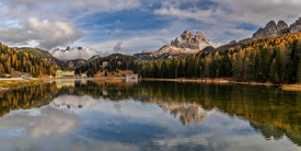 Herbst am Misurinasee in den Dolomiten/12916858