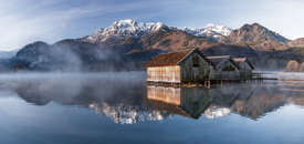 Morgens am Kochelsee in Bayern/12936123