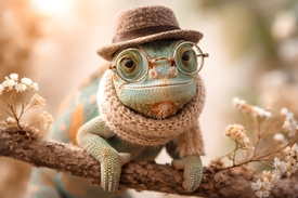 Der belesene Chamäleon-Professor/12936202