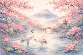 Frühlingserwachen am Fuße des Fuji KI/12940468