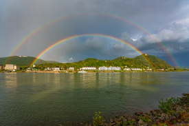 Regenbogen über dem Siebengebirge/12944930