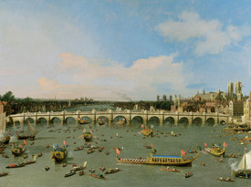 Bild-Nr: 31000174 Westminster Bridge, London, With the Lord Mayor's Procession on the Thames Bild-Nr: 31000174 Westminster Bridge, London, With the Lord Mayor's Procession on the Thames Erstellt von: Canal, Giovanni Antonio & Bellotto, Bernardo