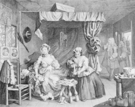 Bild-Nr: 31000664 A Harlot's Progress, plate III, 'Apprehended by the Magistrate', 1732 Bild-Nr: 31000664 A Harlot's Progress, plate III, 'Apprehended by the Magistrate', 1732 Erstellt von: Hogarth, William