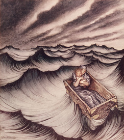 Bild-Nr: 31001453 Danae and her son Perseus put in a chest and cast into the sea, 1914 Bild-Nr: 31001453 Danae and her son Perseus put in a chest and cast into the sea, 1914 Erstellt von: Rackham, Arthur