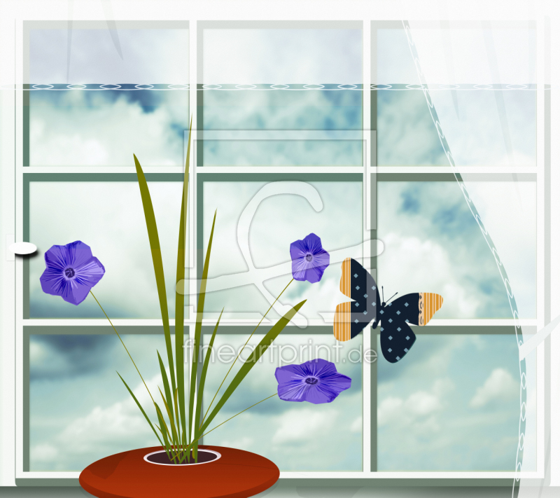 frei wählbarer Bildausschnitt für Ihr Bild auf Fensterfolie