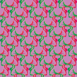 Bild-Nr: 9004358 Retro Hirsch Grün und Rot Erstellt von: patterndesigns-com