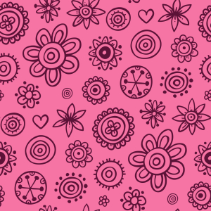 Bild-Nr: 9010590 Mädchenhafte gemalte Blumen Erstellt von: patterndesigns-com