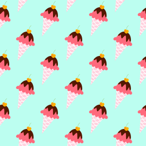 Bild-Nr: 9011969 Eiscreme Tüten Erstellt von: patterndesigns-com