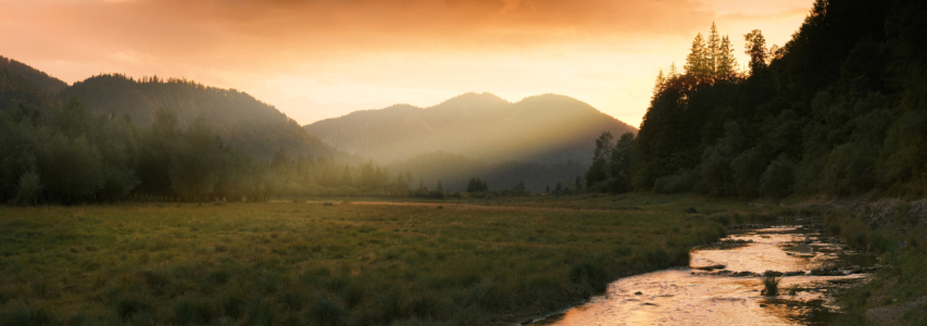 Bild-Nr: 12849812 Iddylische Landschaft bei Sonnenuntergang Erstellt von: Smileus