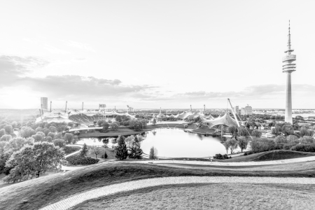 Bild-Nr: 12933196 Olympiapark in München - Monochrom Erstellt von: dieterich