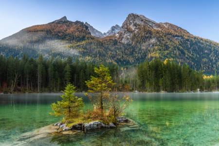 Bild-Nr: 12935610 Herbstmorgen am Hintersee bei Ramsau Erstellt von: Daniela Beyer
