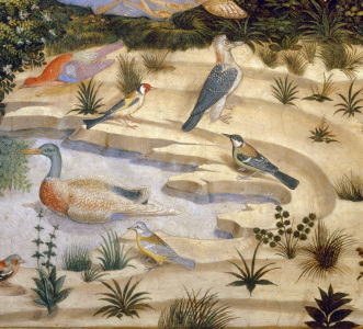 Bild-Nr: 30002278 B.Gozzoli / Landscape with birds Erstellt von: Gozzoli, Bennozzo
