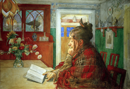 Bild-Nr: 30003872 Carl Larsson, Karin liest Erstellt von: Larsson, Carl