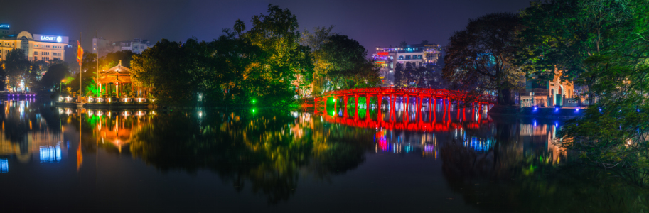Bild-Nr: 11167622 Vietnam - Hanoi Hoan Kiem See mit roter Brücke Erstellt von: Jean Claude Castor