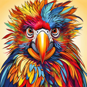 Bild-Nr: 12830670 Farbenfrohes Portrait KI Erstellt von: XYRIUS