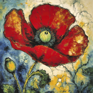 Bild-Nr: 12831101 Mohnblüte KI Erstellt von: XYRIUS