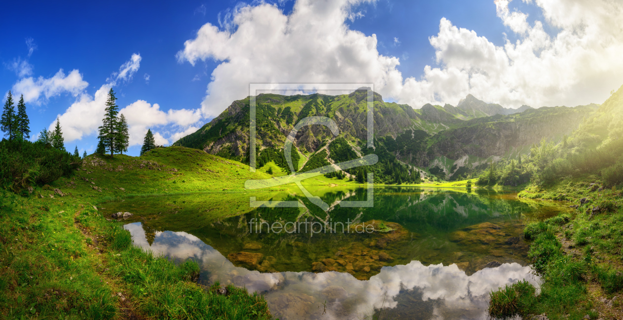 Geisleralm in Südtirol als Leinwanddruck 12385674