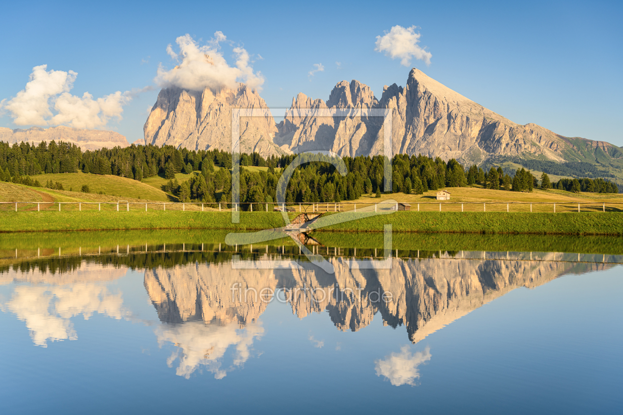 Geisleralm Südtirol als 12385674 Leinwanddruck in