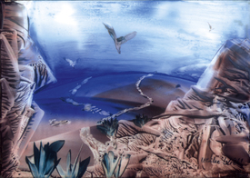Wüstenlandschaft II - Encaustic - 10575101 /leinwand/bigthumb/10575101.jpg