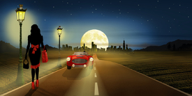 On the road in the night - 11407342 /leinwand/bigthumb/11407342.jpg