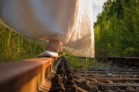 Balance auf Gleis - Hochzeit - 11685902 /leinwand/bigthumb/11685902.jpg