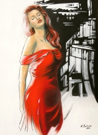 Schöne Frau im roten Kleid - 12059311 /leinwand/bigthumb/12059311.jpg