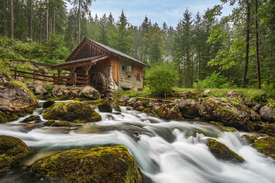 Mühle beim Gollinger Wasserfall - 12418931 /leinwand/bigthumb/12418931.jpg
