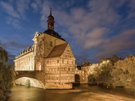 Bamberg Altes Rathaus am Abend - 12560765 /leinwand/bigthumb/12560765.jpg
