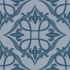 Bild-Nr: 9000102 Renaissance Blau Erstellt von: patterndesigns-com