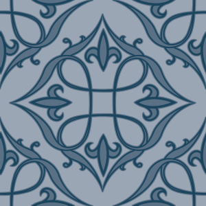 Bild-Nr: 9000102 Renaissance Blau Erstellt von: patterndesigns-com