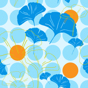 Bild-Nr: 9000502 Ginkgo Dot Erstellt von: patterndesigns-com