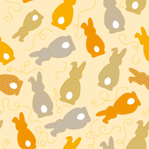 Bild-Nr: 9001821 Häschen Hüpf Gelb Erstellt von: patterndesigns-com